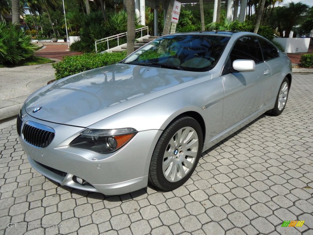 2005 6 Series 645i Coupe - Titanium Silver Metallic / Black photo #1