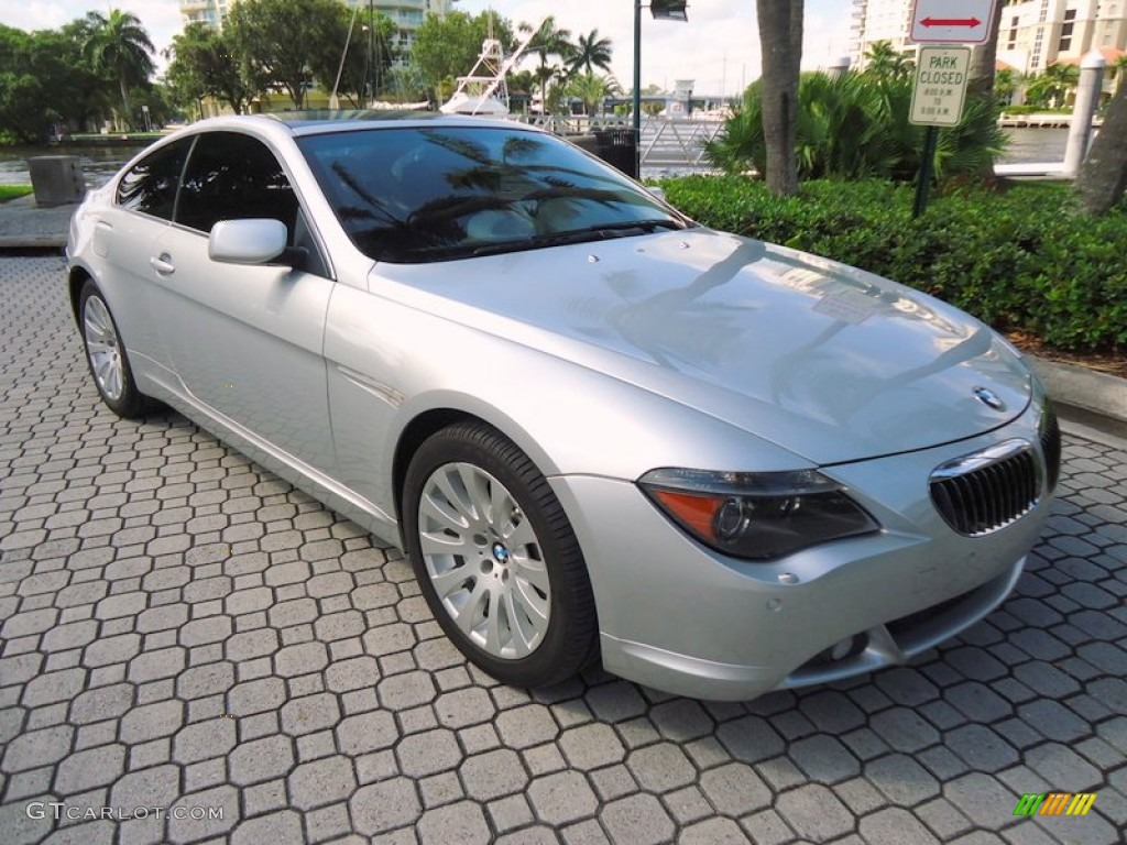 Titanium Silver Metallic 2005 BMW 6 Series 645i Coupe Exterior Photo #72432857