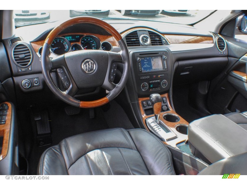 2011 Enclave CXL AWD - Carbon Black Metallic / Ebony/Ebony photo #17