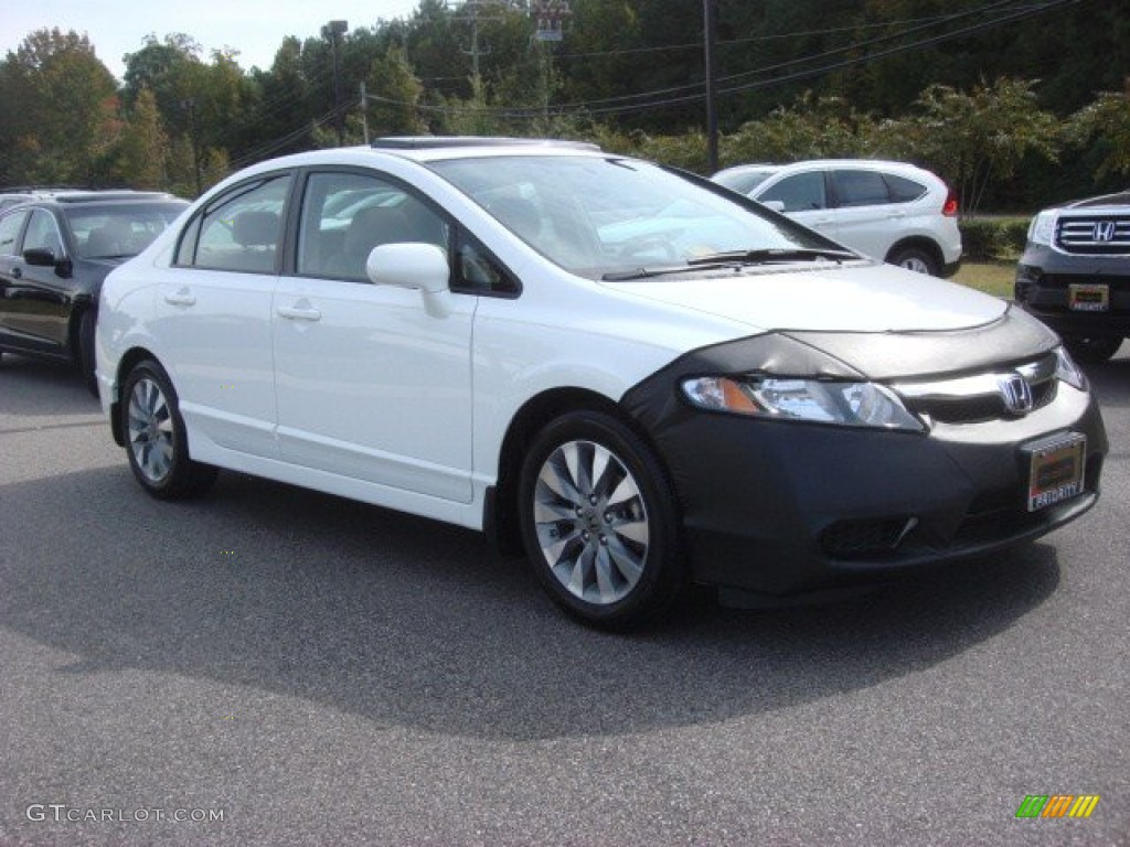 Taffeta White 2011 Honda Civic EX-L Sedan Exterior Photo #72435593