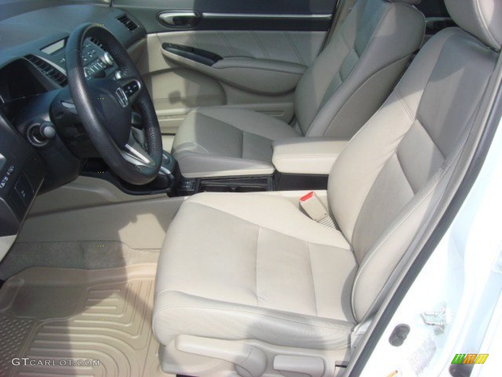 Beige Interior 2011 Honda Civic EX-L Sedan Photo #72435632