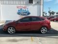 2013 Ruby Red Ford Focus Titanium Hatchback  photo #2