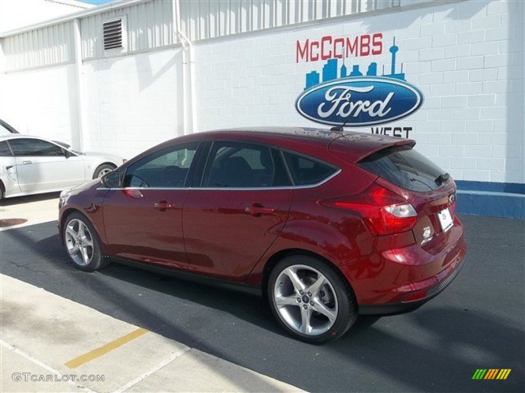 2013 Focus Titanium Hatchback - Ruby Red / Charcoal Black photo #3