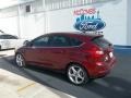 2013 Ruby Red Ford Focus Titanium Hatchback  photo #3