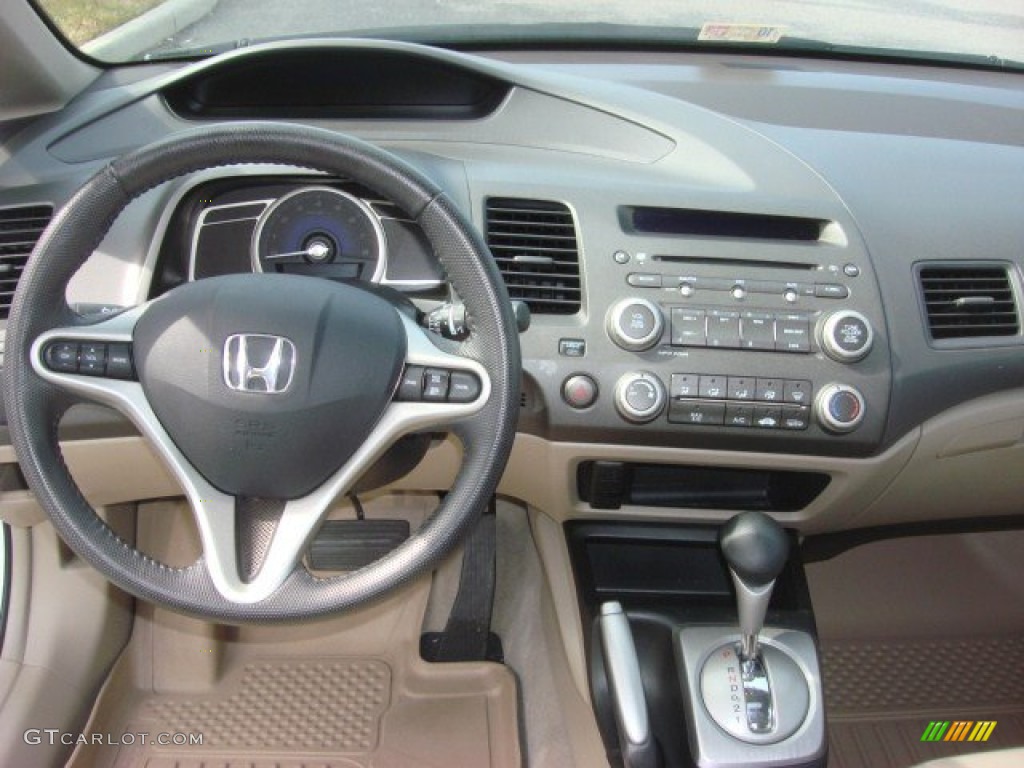2011 Honda Civic EX-L Sedan Beige Dashboard Photo #72435677
