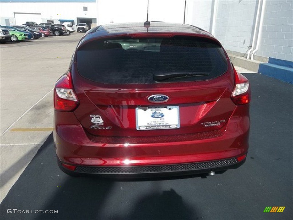 2013 Focus Titanium Hatchback - Ruby Red / Charcoal Black photo #4