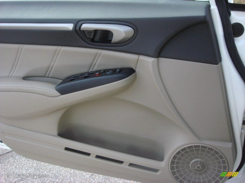 2011 Honda Civic EX-L Sedan Beige Door Panel Photo #72435727