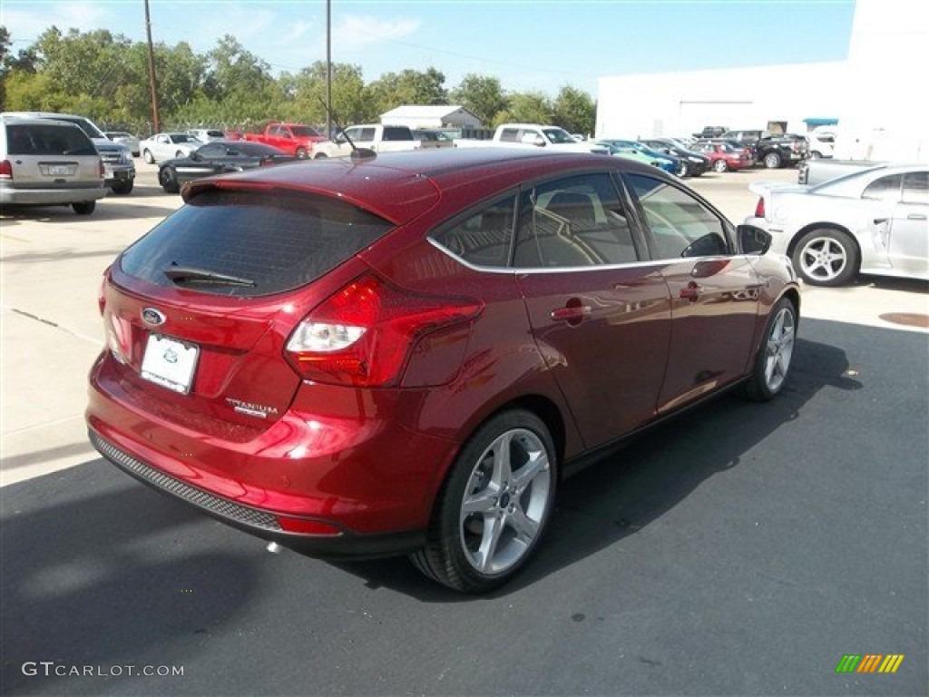 2013 Focus Titanium Hatchback - Ruby Red / Charcoal Black photo #11