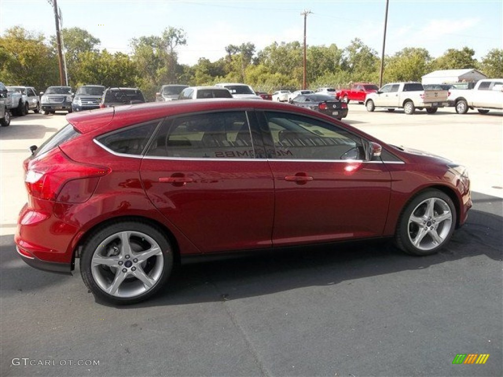 2013 Focus Titanium Hatchback - Ruby Red / Charcoal Black photo #12
