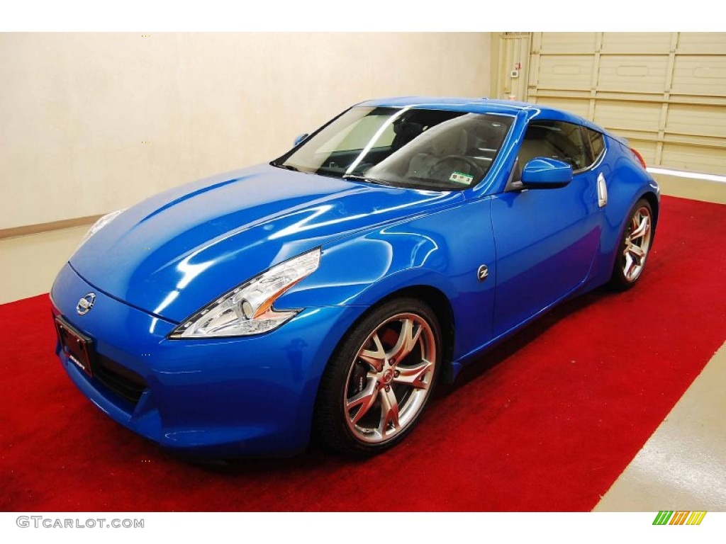 2009 370Z Sport Touring Coupe - Monterey Blue / Gray Leather photo #3