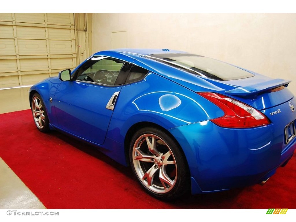 2009 370Z Sport Touring Coupe - Monterey Blue / Gray Leather photo #4