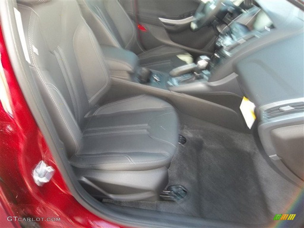 2013 Focus Titanium Hatchback - Ruby Red / Charcoal Black photo #28
