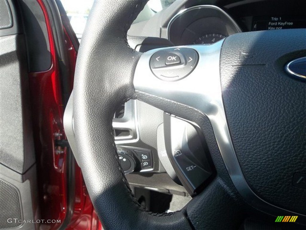 2013 Focus Titanium Hatchback - Ruby Red / Charcoal Black photo #48