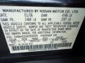 K11: Smoke Metallic 2006 Nissan Maxima 3.5 SL Color Code