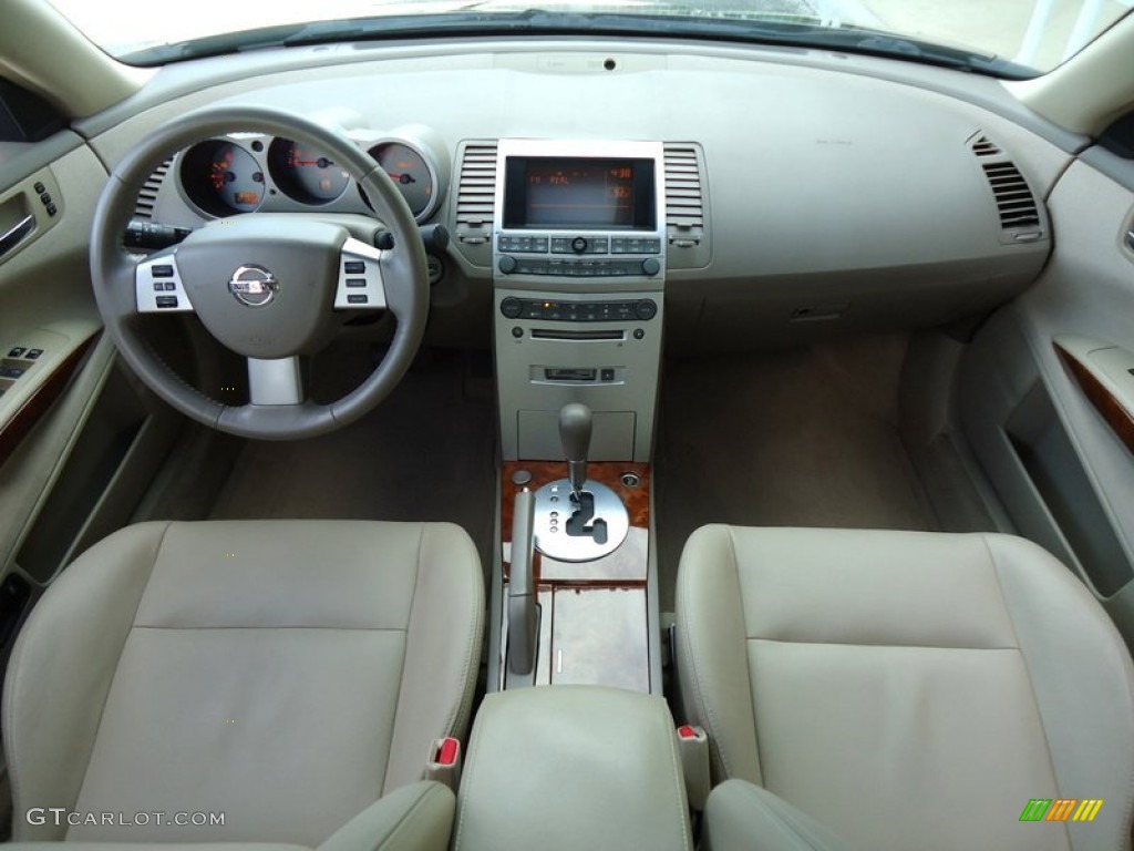 2006 Nissan Maxima 3.5 SL Cafe Latte Dashboard Photo #72438021