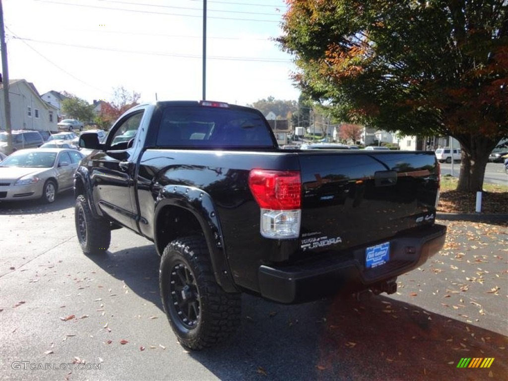 2011 Tundra Regular Cab 4x4 - Black / Graphite Gray photo #3