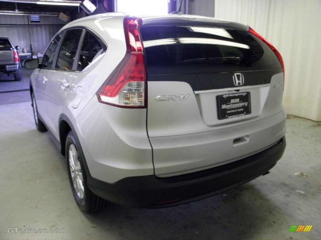 2013 CR-V EX-L AWD - Alabaster Silver Metallic / Black photo #6