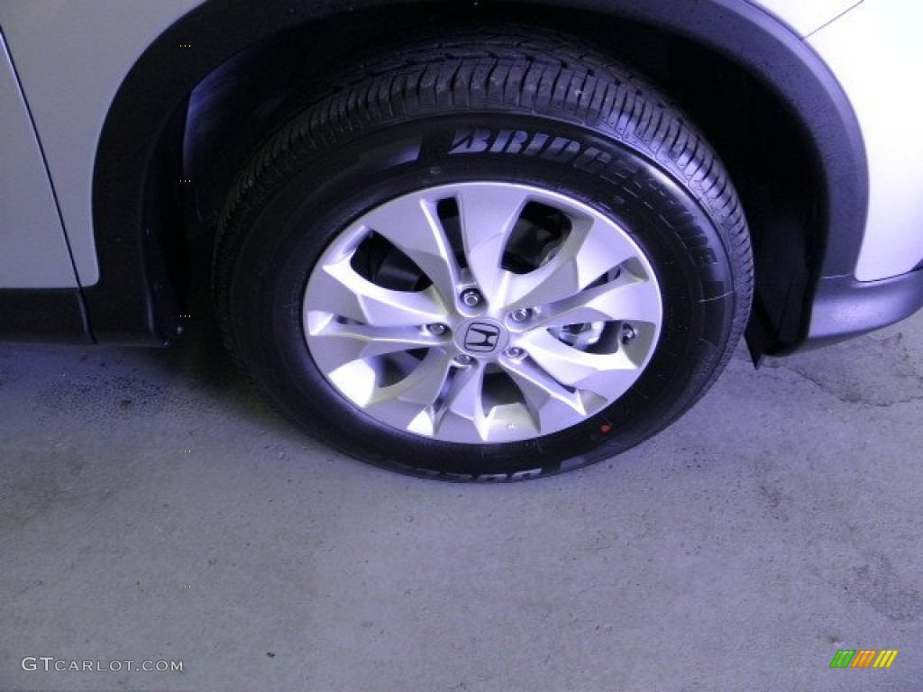 2013 CR-V EX AWD - Alabaster Silver Metallic / Gray photo #8