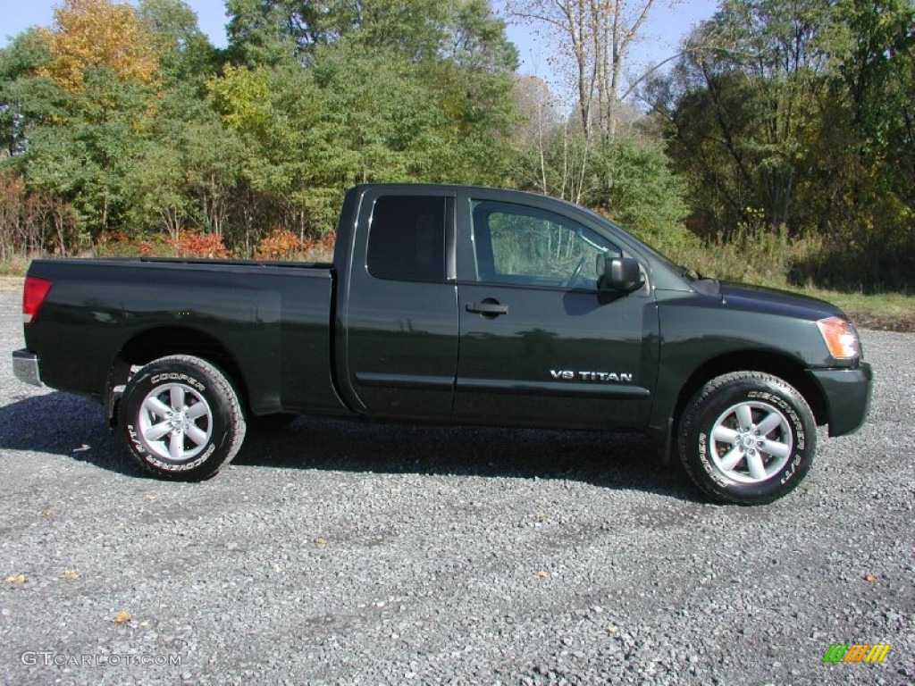 Timberline Green 2008 Nissan Titan SE King Cab 4x4 Exterior Photo #72441911