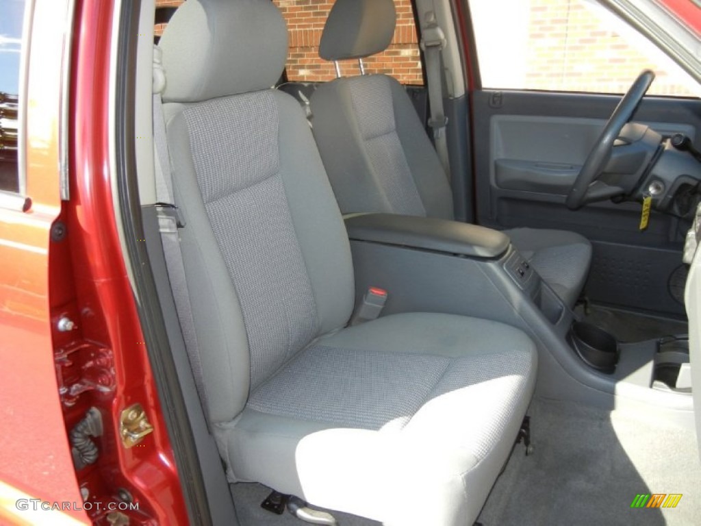 Medium Slate Gray Interior 2007 Dodge Dakota ST Quad Cab 4x4 Photo #72441939