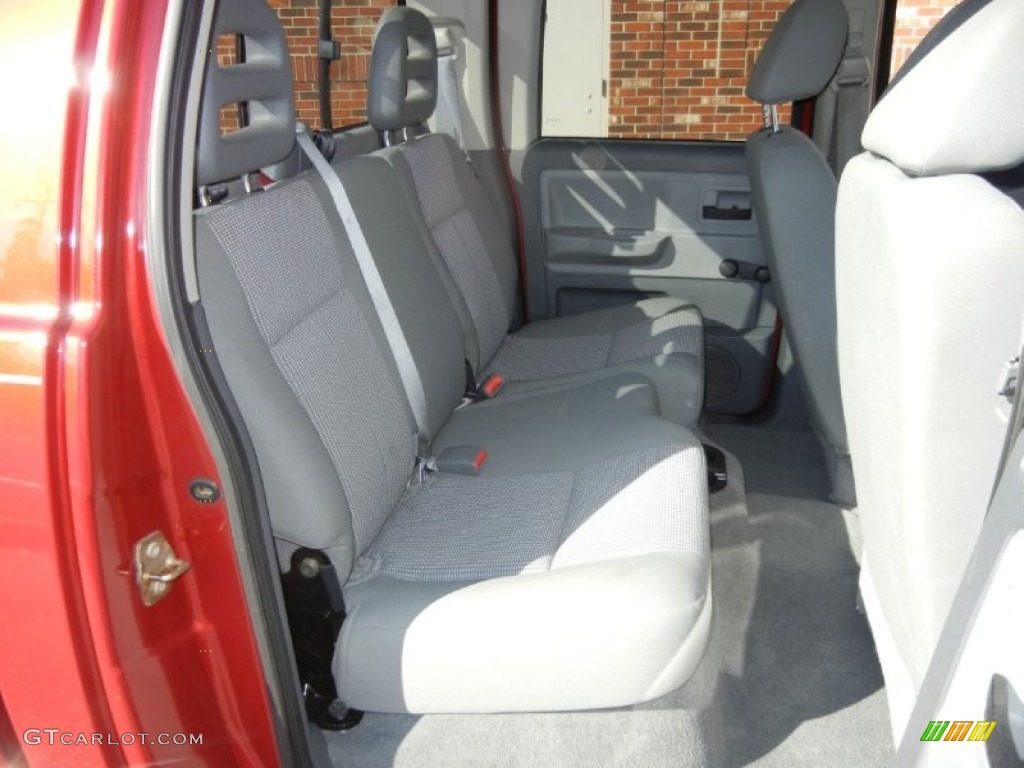 Medium Slate Gray Interior 2007 Dodge Dakota ST Quad Cab 4x4 Photo #72441957
