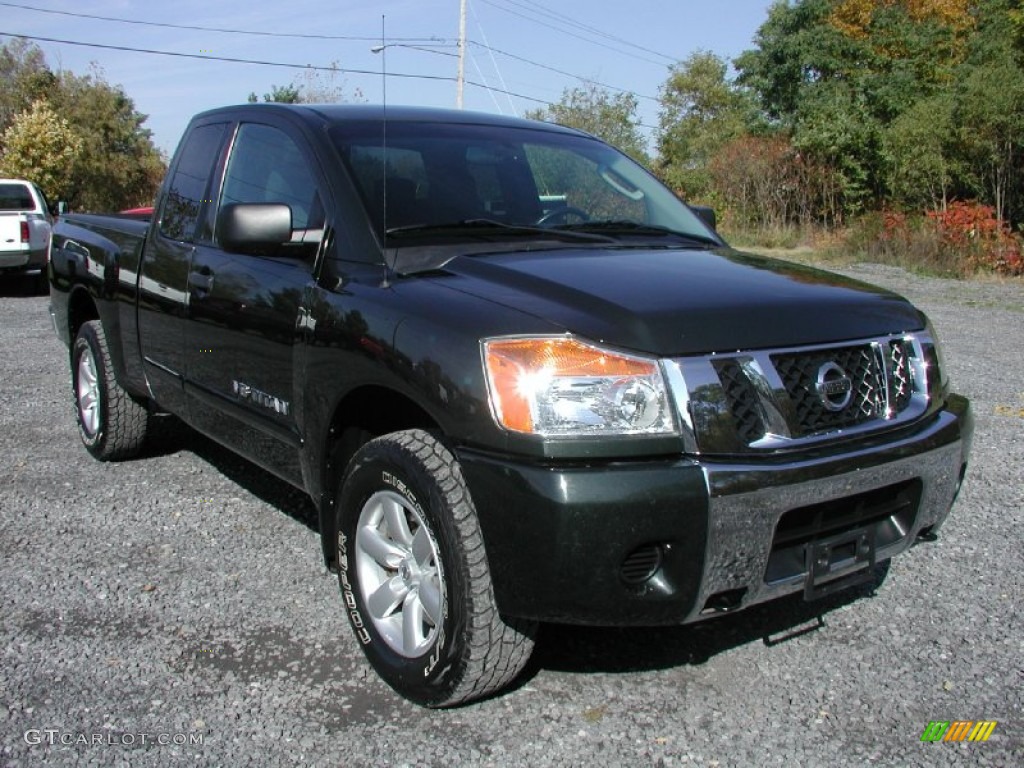 Timberline Green 2008 Nissan Titan SE King Cab 4x4 Exterior Photo #72441981