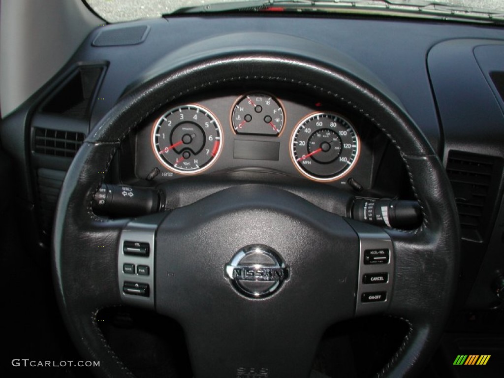 2008 Titan SE King Cab 4x4 - Timberline Green / Charcoal photo #58