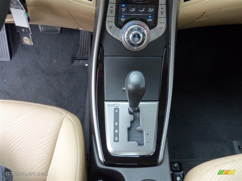 2013 Elantra GLS - Shimmering White / Beige photo #14