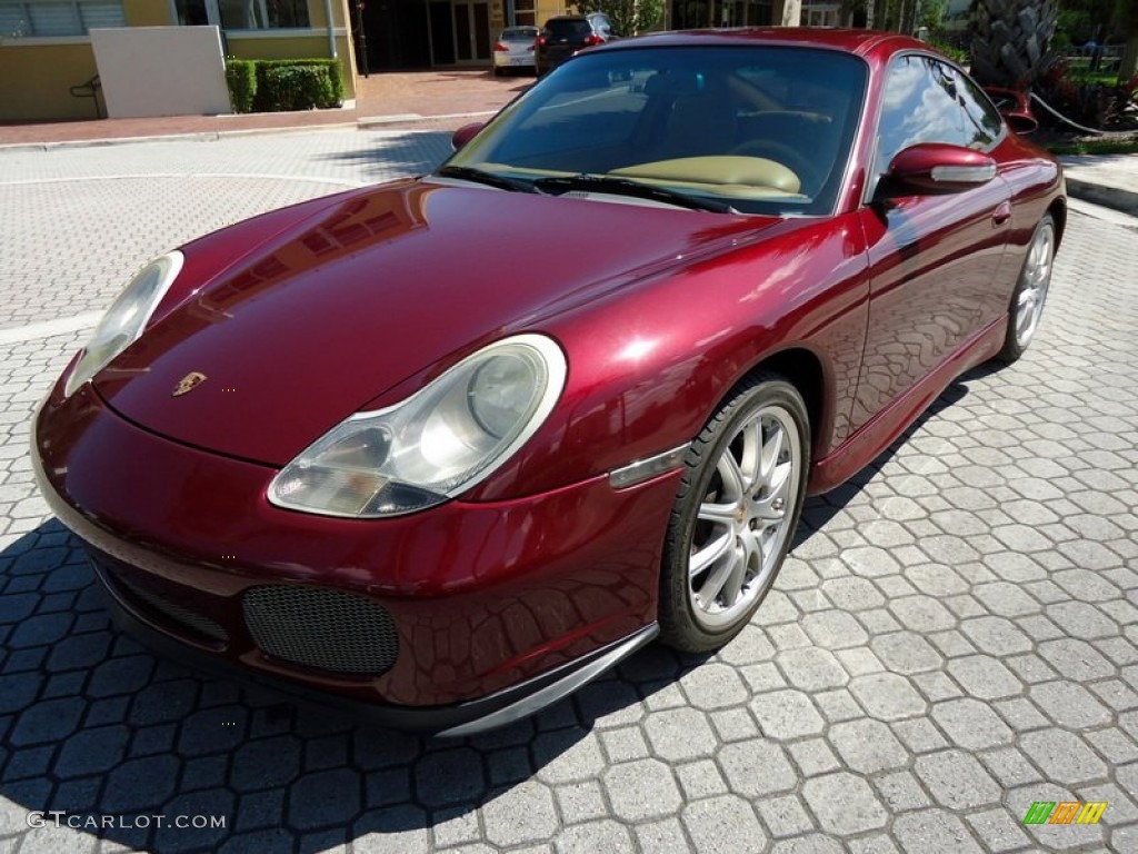 1999 911 Carrera Coupe - Arena Red Metallic / Savanna Beige photo #14