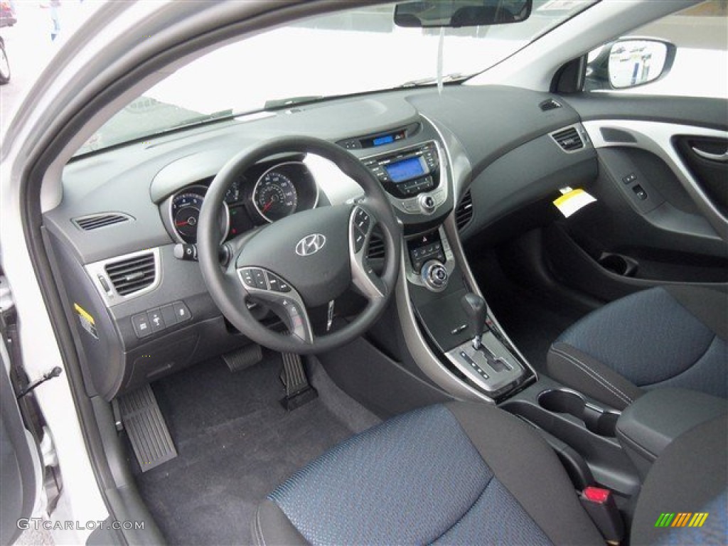 2013 Elantra Coupe GS - Shimmering Air Silver / Black photo #8