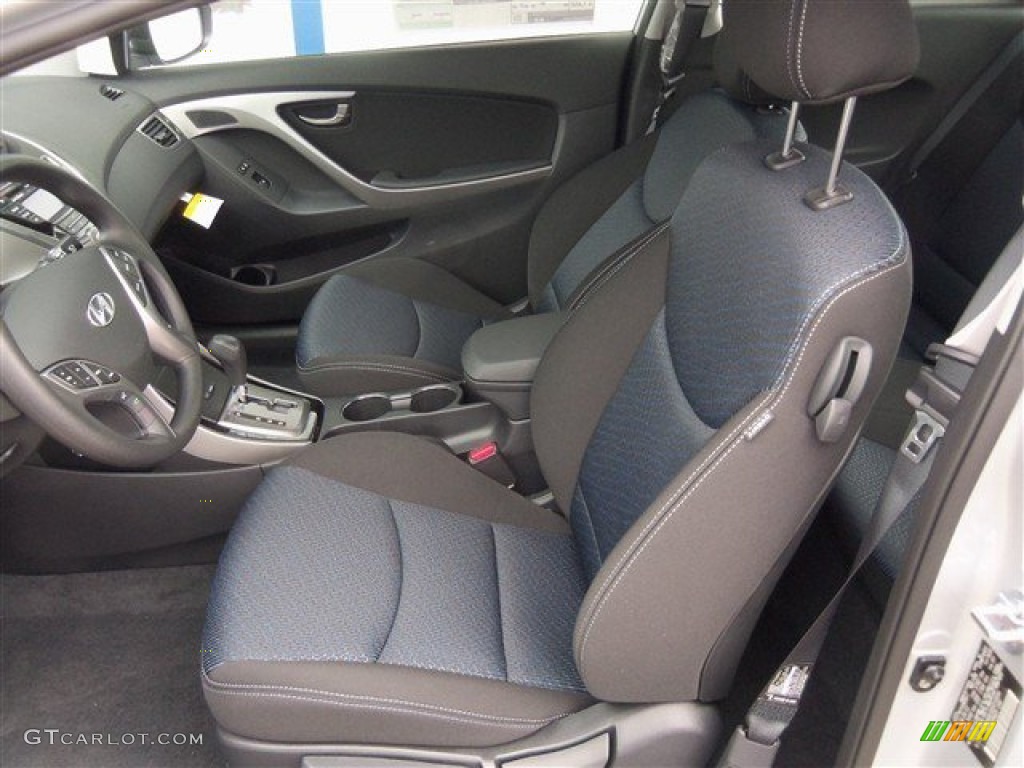 2013 Elantra Coupe GS - Shimmering Air Silver / Black photo #9