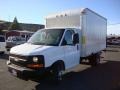 2008 Summit White Chevrolet Express Cutaway 3500 Commercial Moving Van  photo #3