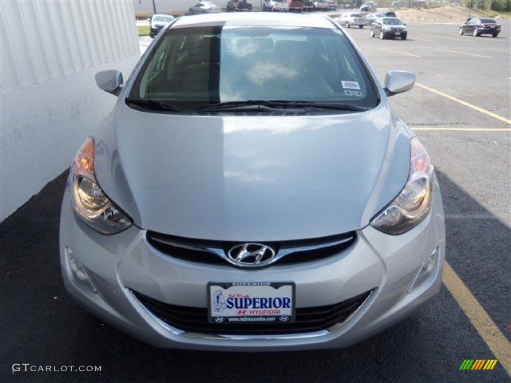 2013 Elantra GLS - Shimmering Air Silver / Gray photo #2