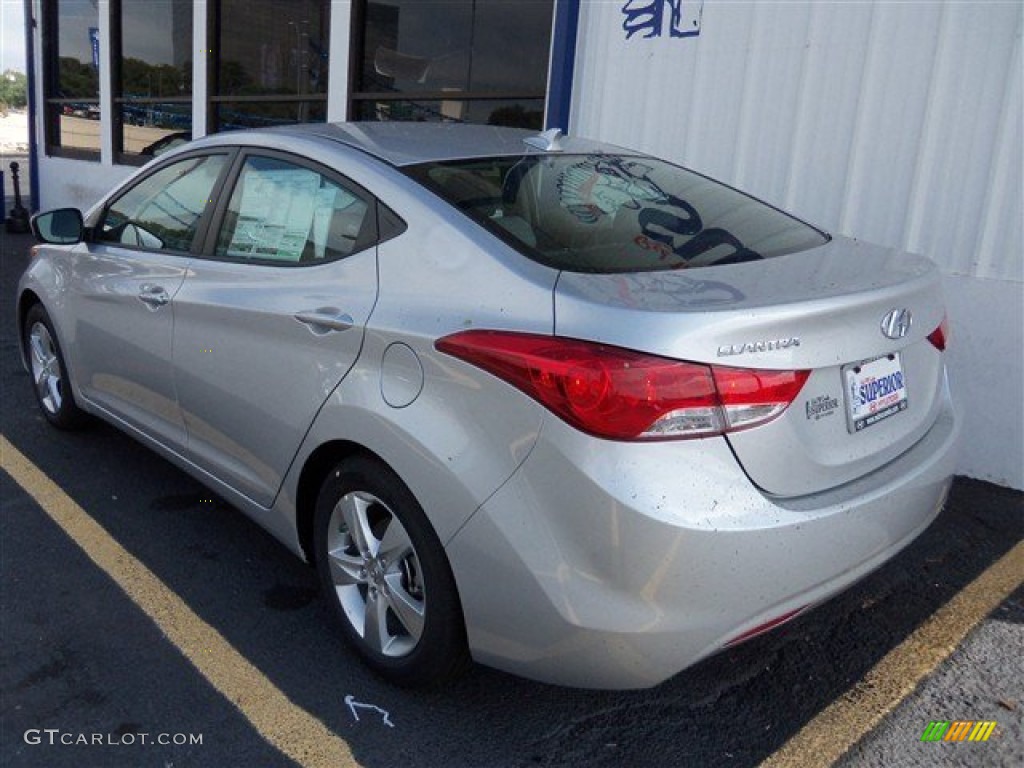 2013 Elantra GLS - Shimmering Air Silver / Gray photo #5