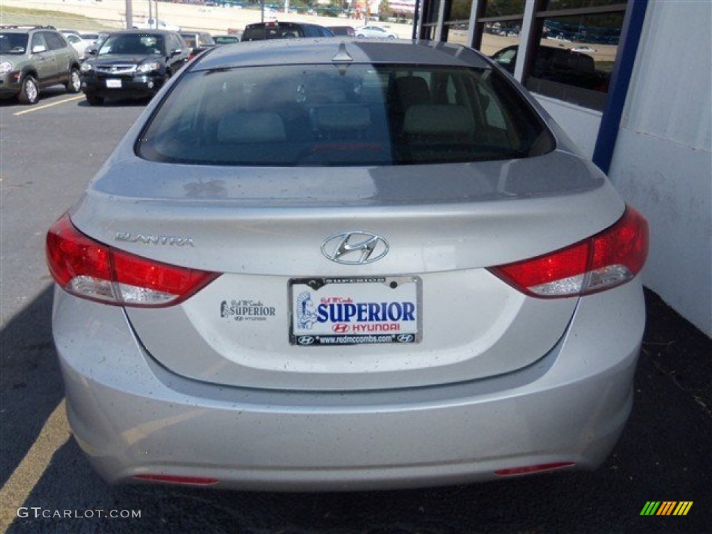 2013 Elantra GLS - Shimmering Air Silver / Gray photo #6