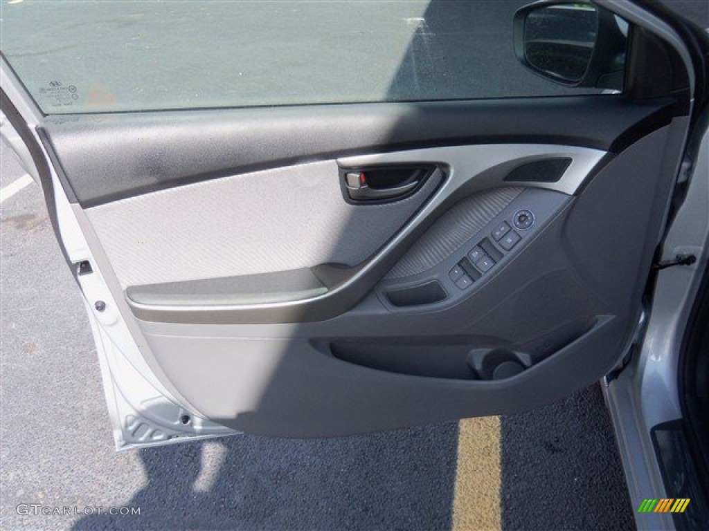 2013 Elantra GLS - Shimmering Air Silver / Gray photo #7
