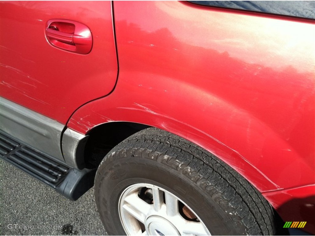 2003 Expedition XLT 4x4 - Laser Red Tinted Metallic / Flint Grey photo #8