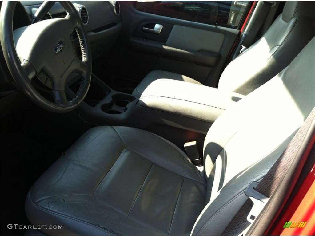 2003 Expedition XLT 4x4 - Laser Red Tinted Metallic / Flint Grey photo #10