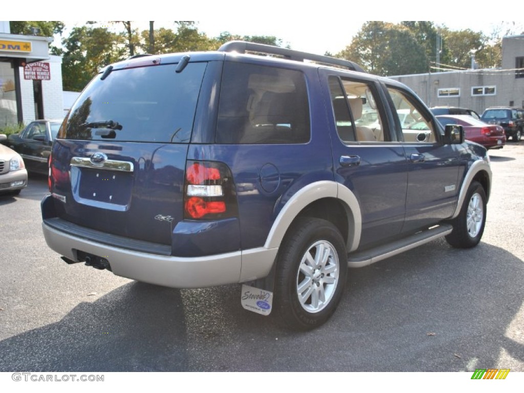 2008 Explorer Eddie Bauer 4x4 - Dark Blue Pearl Metallic / Camel photo #6