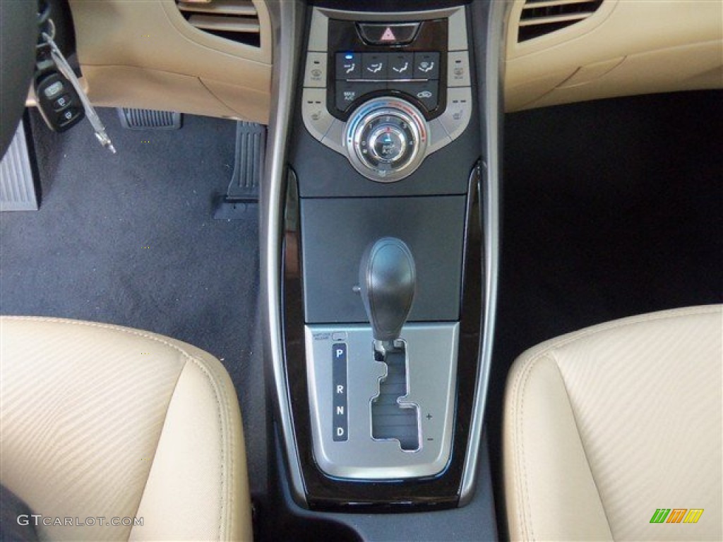 2013 Elantra GLS - Shimmering White / Beige photo #14