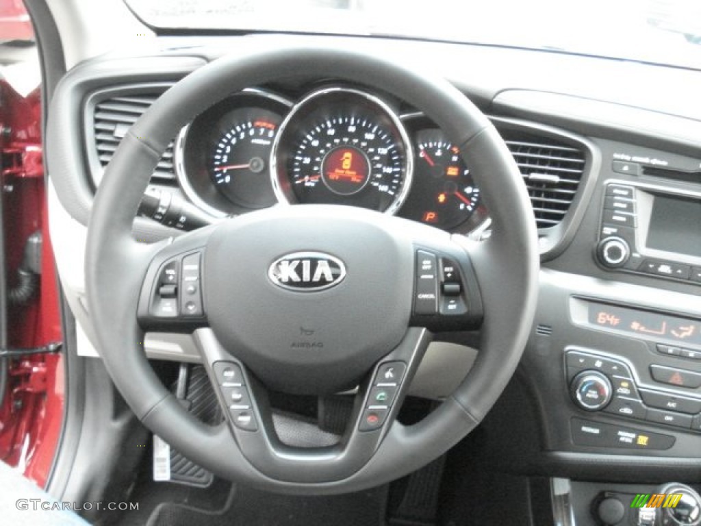 2013 Optima EX - Remington Red / Beige photo #19