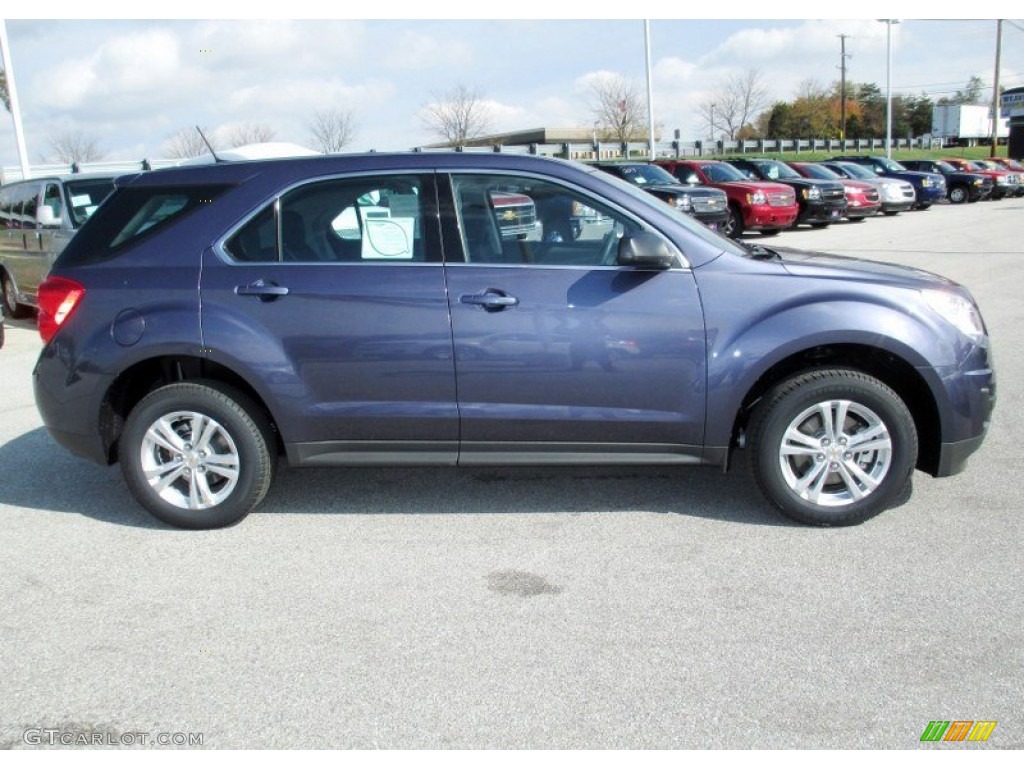 2013 Equinox LS AWD - Atlantis Blue Metallic / Jet Black photo #3