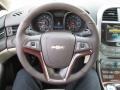 Cocoa/Light Neutral 2013 Chevrolet Malibu LTZ Steering Wheel
