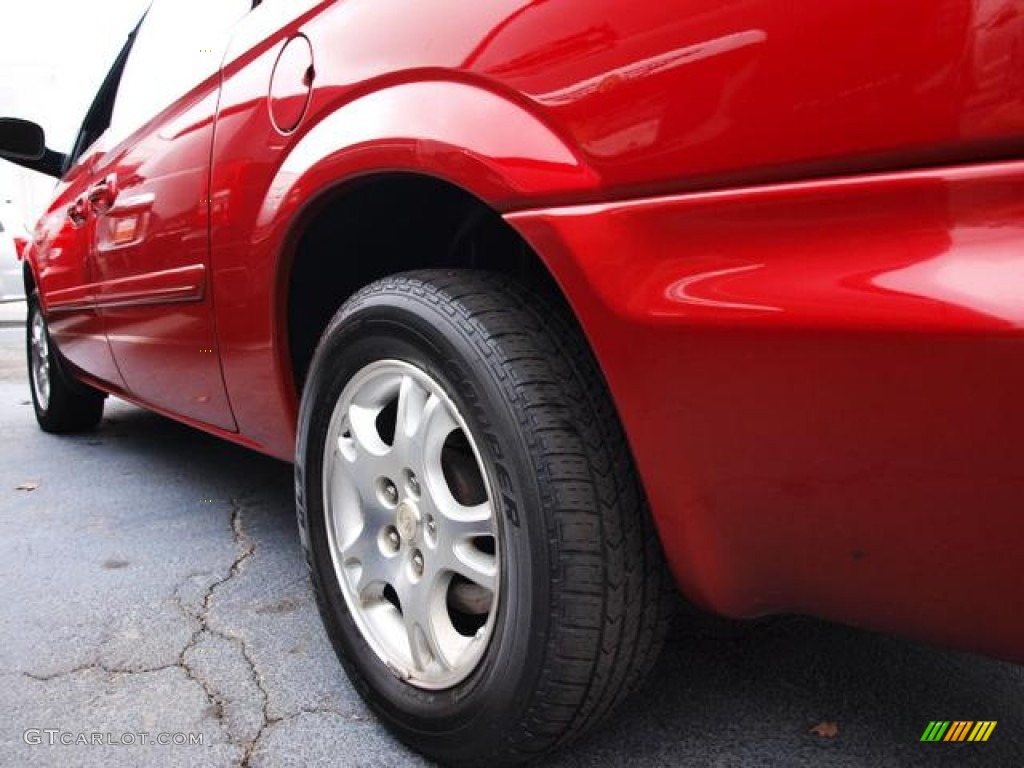 2004 Grand Caravan SXT - Inferno Red Tinted Pearl / Khaki photo #4