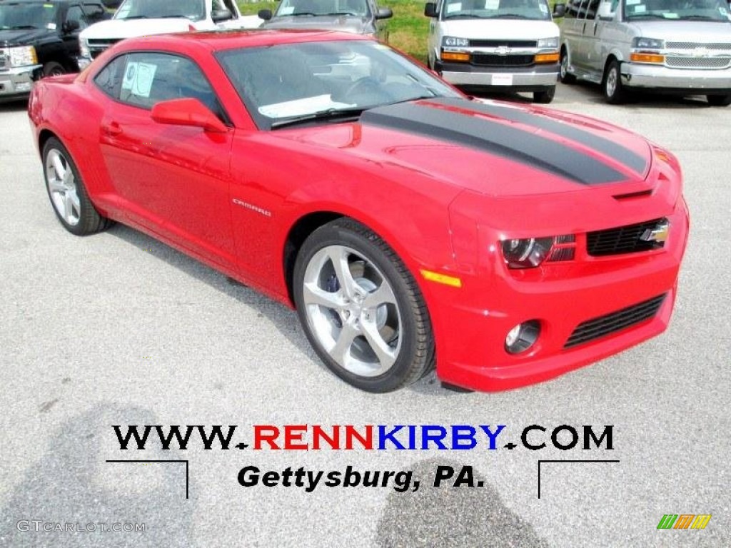 2013 Camaro SS/RS Coupe - Victory Red / Black photo #1