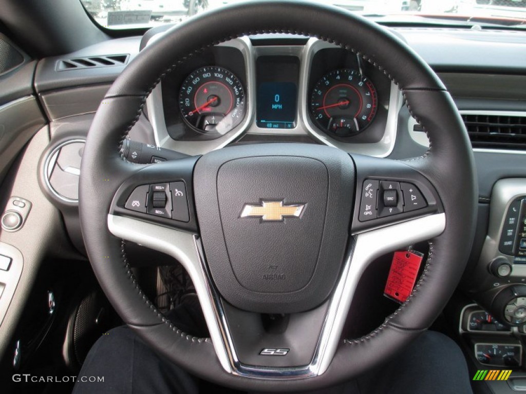 2013 Chevrolet Camaro SS/RS Coupe Black Steering Wheel Photo #72450205