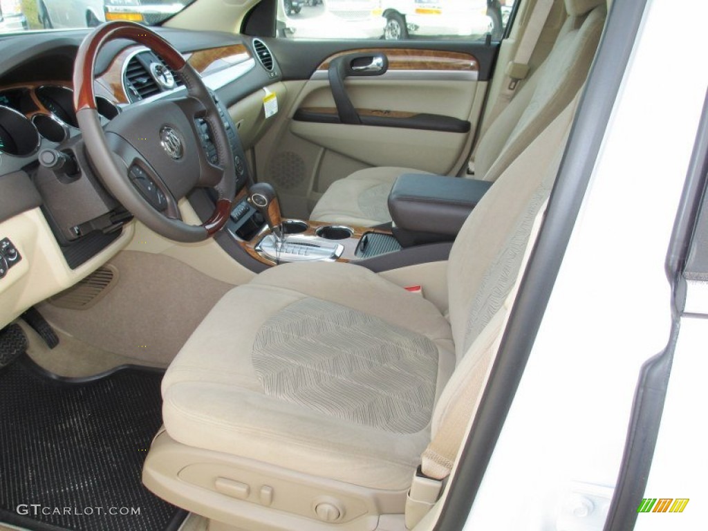 2012 Enclave FWD - White Diamond Tricoat / Cashmere photo #15