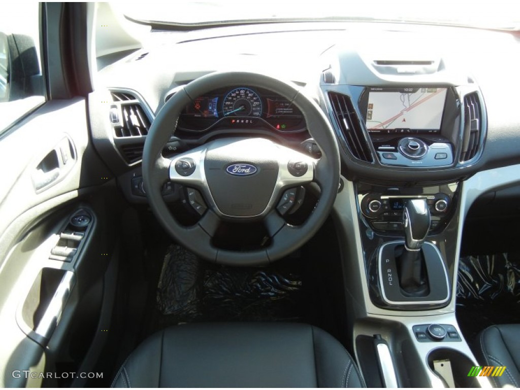 2013 Ford C-Max Hybrid SEL Charcoal Black Dashboard Photo #72452399