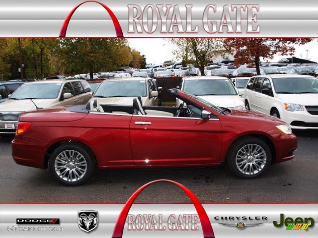 2013 200 Limited Convertible - Deep Cherry Red Crystal Pearl / Black/Light Frost Beige photo #1