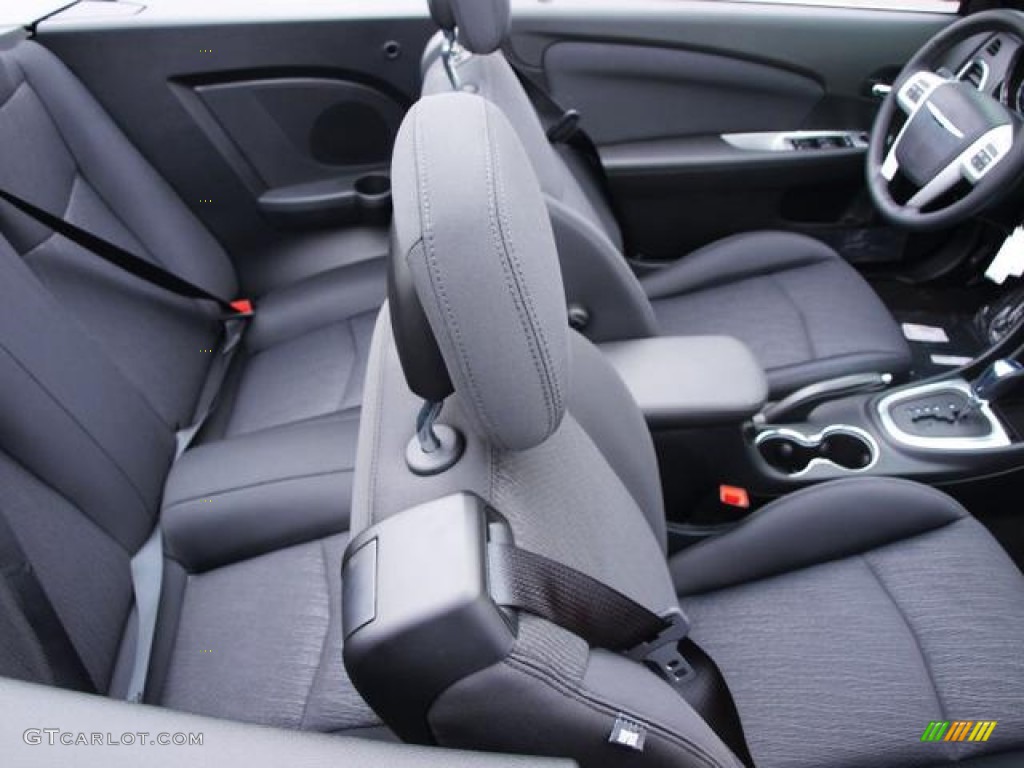 Black Interior 2013 Chrysler 200 Touring Convertible Photo #72452603